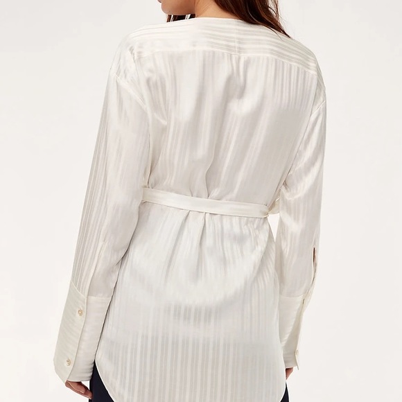 Aritzia Wilfred zellie shirt silk blouse - Picture 6 of 15